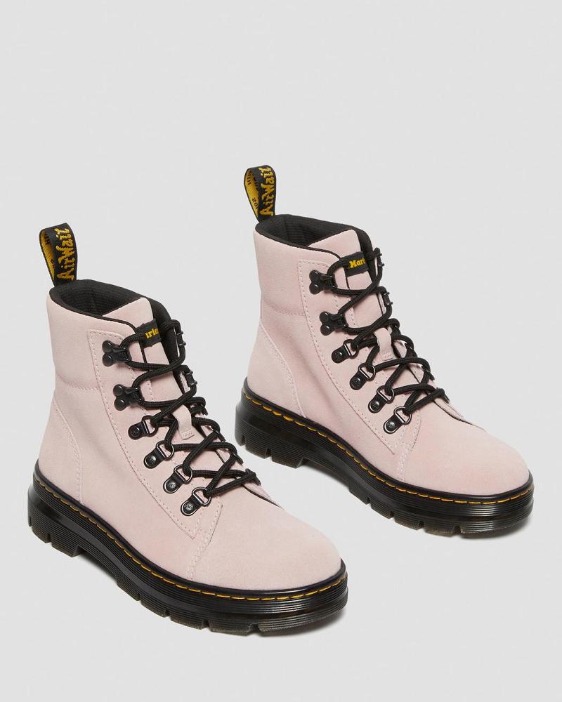 Botas Casuales Dr Martens Combs Women Gamuza Mujer Rosas | MX 680OKI